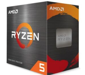 AMD Ryzen 5 5600X 6-core, 12-Thread Unlocked Desktop Processor with Wraith Stealth Cooler