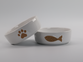 Whisker Friendly Ceramic Cat Bowls by HB Design Co.