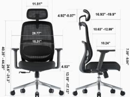 The QuelSoft Ergonomic Office Chair: A comfortable, sturdy chair with plenty of adjustments