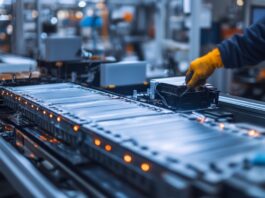 Why Some Prototypes Are Hard To Mass Produce A worker wearing protective gloves inspects electronic components on an automated manufacturing assembly line in a factory.